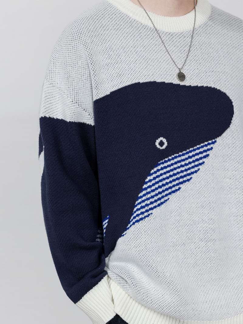 Blanche  Chandails Aelfric Eden The Loneliest Whale Knit - IVJ-4389252